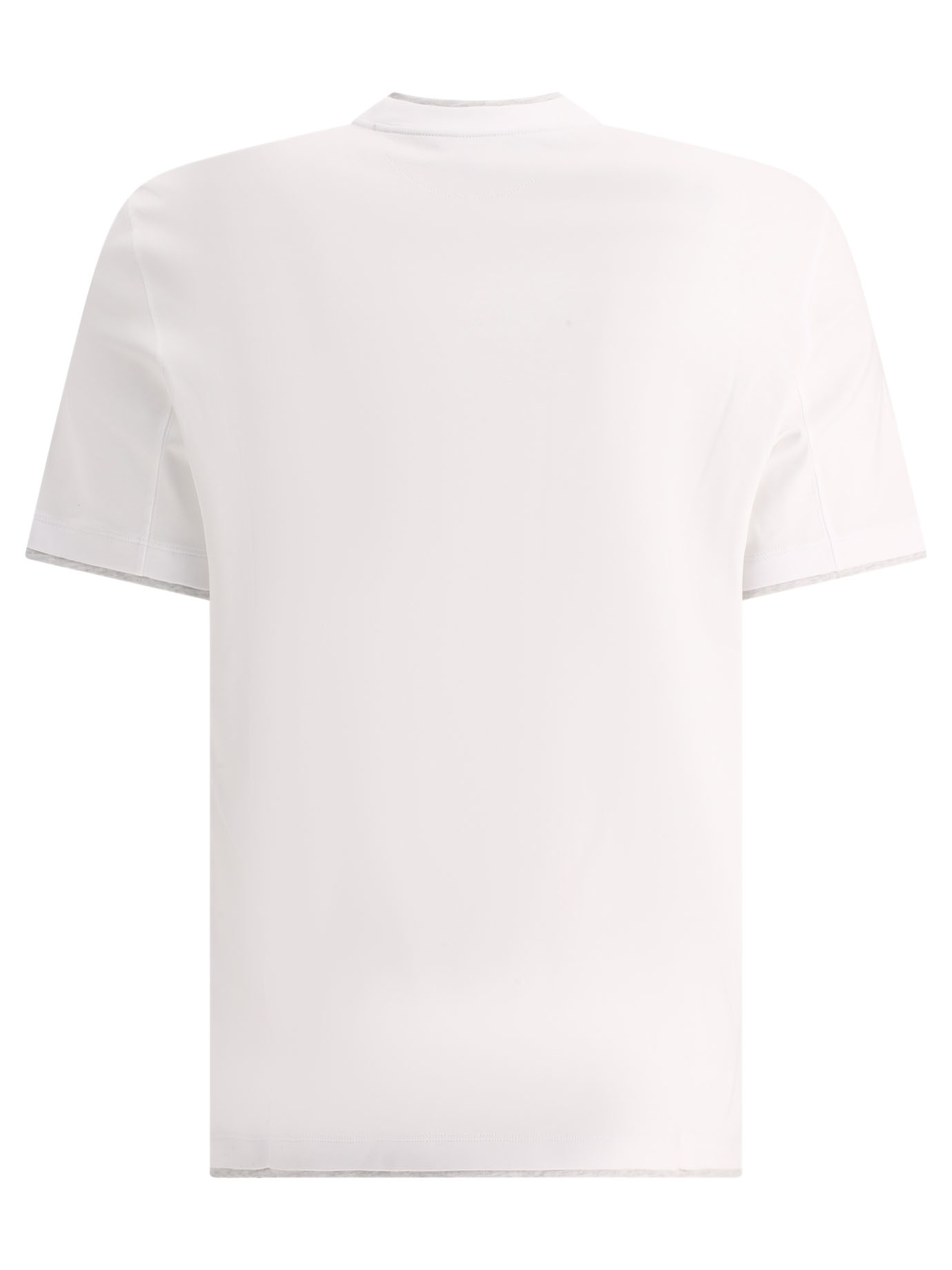 BRUNELLO CUCINELLI White Faux Layering t-shirt